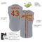 Custom Gray Crimson-Gold Authentic Sleeveless Baseball Jersey