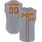 Custom Gray Crimson-Gold Authentic Sleeveless Baseball Jersey