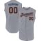 Custom Gray Black-Powder Blue Authentic Sleeveless Baseball Jersey