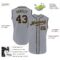 Custom Gray Black-Old Gold Authentic Sleeveless Baseball Jersey