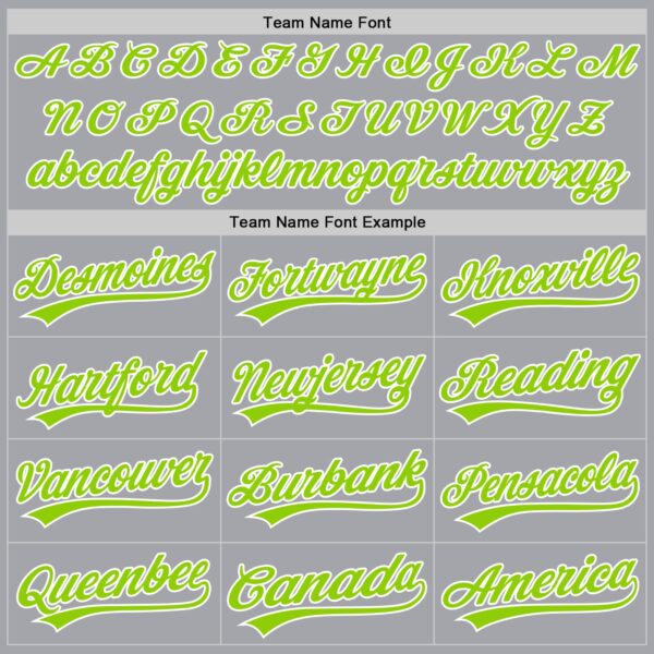 Custom Gray Neon Green Royal-White Authentic Baseball Jersey