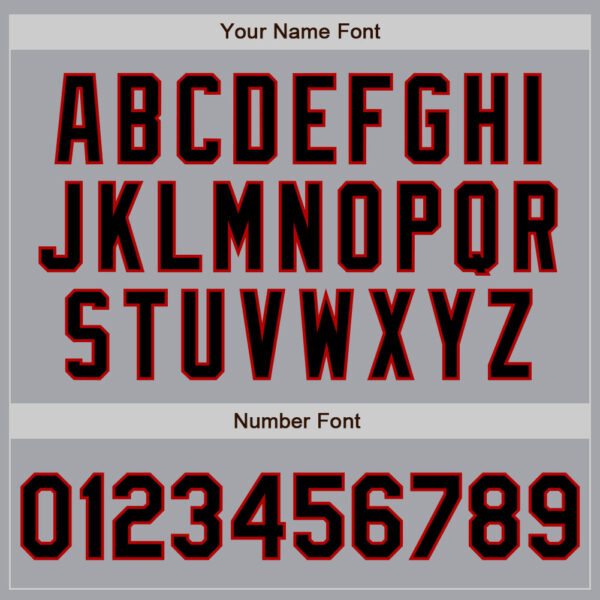 Custom Gray Black-Red Authentic Baseball Jersey