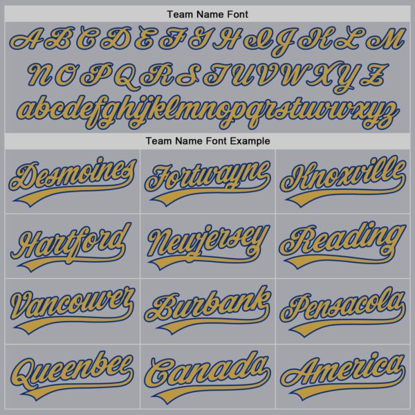 Custom Gray Old Gold-Royal Authentic Baseball Jersey