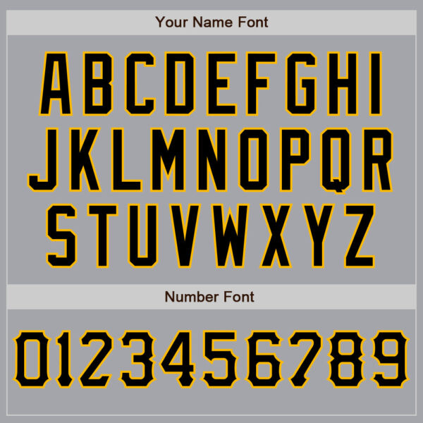 Custom Gray Black-Gold Authentic Baseball Jersey