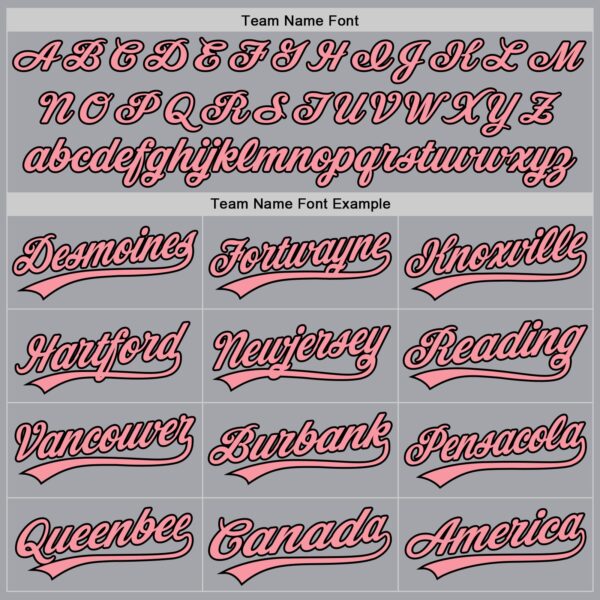 Custom Gray Medium Pink-Black Authentic Baseball Jersey