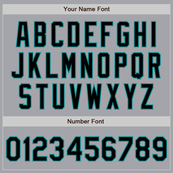 Custom Gray Black-Teal Authentic Baseball Jersey