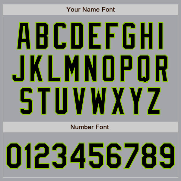 Custom Gray Black-Neon Green Authentic Baseball Jersey