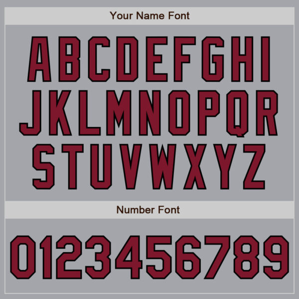 Custom Gray Maroon-Black Authentic Baseball Jersey