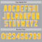 Custom Gray Gold-White Authentic Baseball Jersey