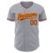 Custom Gray Crimson-Gold Authentic Baseball Jersey
