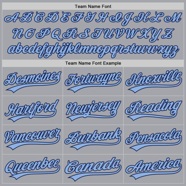 Custom Gray Light Blue Navy-White Authentic Baseball Jersey