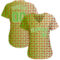 Custom Green Neon Green-White 3D Pattern Design Authentic Baseball Jersey