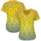 Custom Green Gold-Neon Green 3D Pattern Design Authentic Baseball Jersey