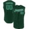 Custom Green Kelly Green-White Authentic Sleeveless Baseball Jersey