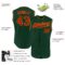 Custom Green Red-Gold Authentic Sleeveless Baseball Jersey