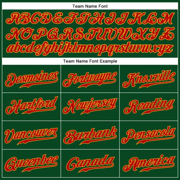 Custom Green Red-Gold Authentic Sleeveless Baseball Jersey
