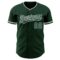 Custom Green White Authentic Baseball Jersey