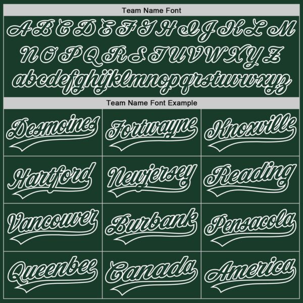 Custom Green White Authentic Baseball Jersey