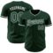 Custom Green White Authentic Baseball Jersey