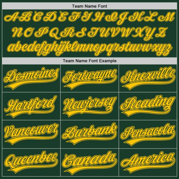 Custom Green Yellow Authentic Baseball Jersey