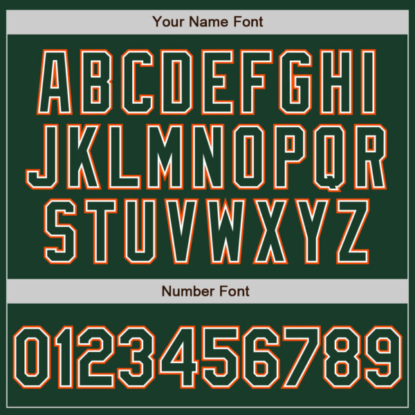 Custom Green White-Orange Authentic Baseball Jersey