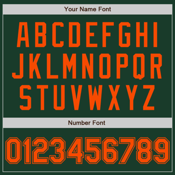 Custom Green Orange Authentic Baseball Jersey