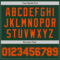 Custom Green Orange Authentic Baseball Jersey