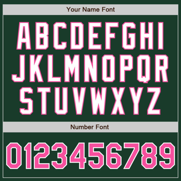 Custom Green Pink-White Authentic Baseball Jersey