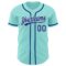 Custom Ice Blue Royal-White Authentic Baseball Jersey