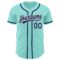 Custom Ice Blue Navy-White Authentic Baseball Jersey