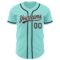 Custom Ice Blue Black-White Authentic Baseball Jersey