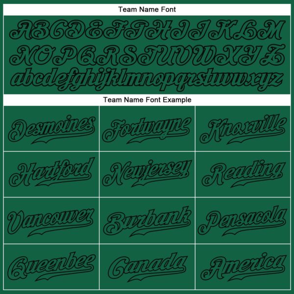 Custom Kelly Green Kelly Green-Black Authentic Baseball Jersey