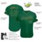 Custom Kelly Green Kelly Green-Old Gold Authentic Baseball Jersey