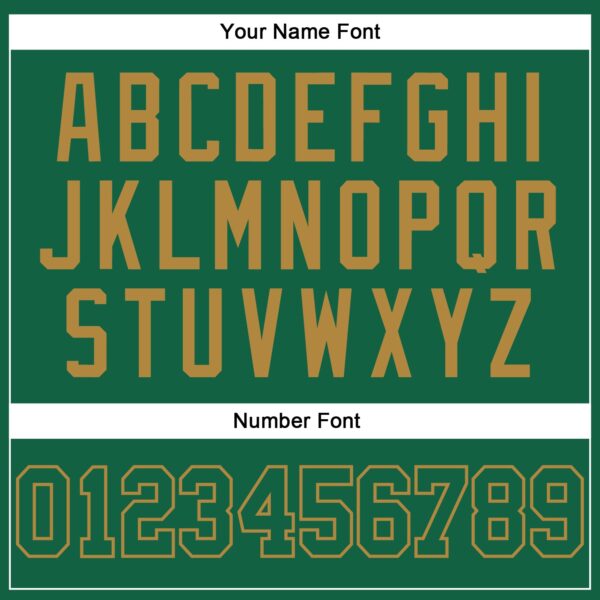 Custom Kelly Green Kelly Green-Old Gold Authentic Baseball Jersey