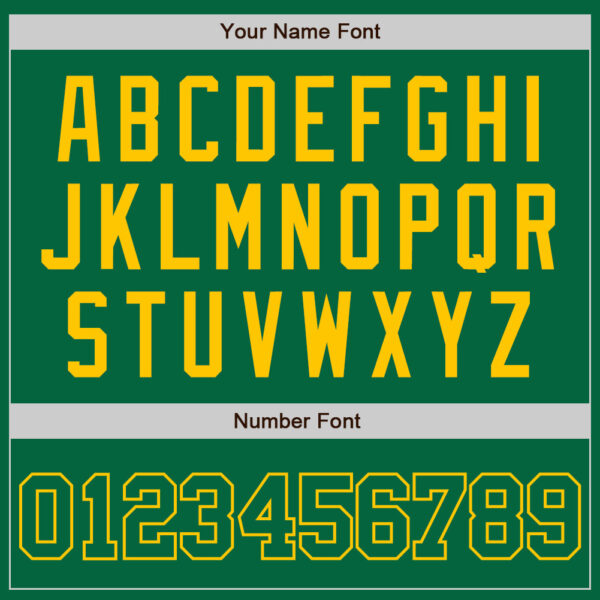 Custom Kelly Green Kelly Green-Gold Authentic Baseball Jersey