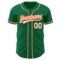 Custom Kelly Green White-Orange Authentic Baseball Jersey