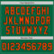 Custom Kelly Green Orange-Black Authentic Baseball Jersey