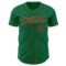 Custom Kelly Green Black-Old Gold Authentic Baseball Jersey