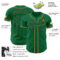 Custom Kelly Green Kelly Green Black-Old Gold Authentic Baseball Jersey
