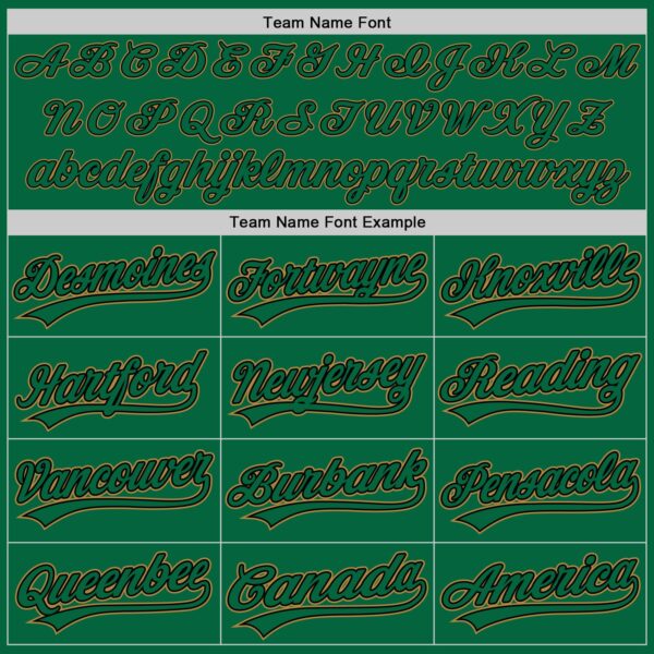 Custom Kelly Green Kelly Green Black-Old Gold Authentic Baseball Jersey