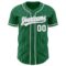 Custom Kelly Green White Pinstripe Gray Authentic Baseball Jersey