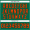 Custom Kelly Green Black Pinstripe Orange Authentic Baseball Jersey