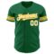 Custom Kelly Green White-Gold Authentic Baseball Jersey