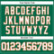 Custom Kelly Green White-Orange Authentic Baseball Jersey