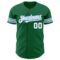 Custom Kelly Green White-Light Blue Authentic Baseball Jersey