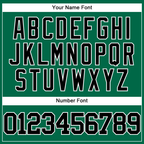 Custom Kelly Green Black-White Authentic Baseball Jersey