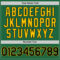 Custom Kelly Green Black-Yellow Mesh Authentic Throwback Baseball Jersey