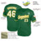 Custom Kelly Green White-Yellow Mesh Authentic Throwback Baseball Jersey