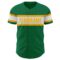 Custom Kelly Green White-Gold Authentic Baseball Jersey