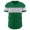 Custom Kelly Green White-Gray Authentic Baseball Jersey